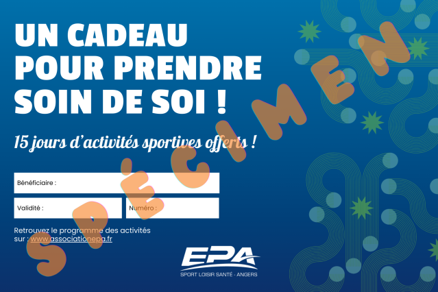 EPA   Carte Cadeau 2025 spécimen